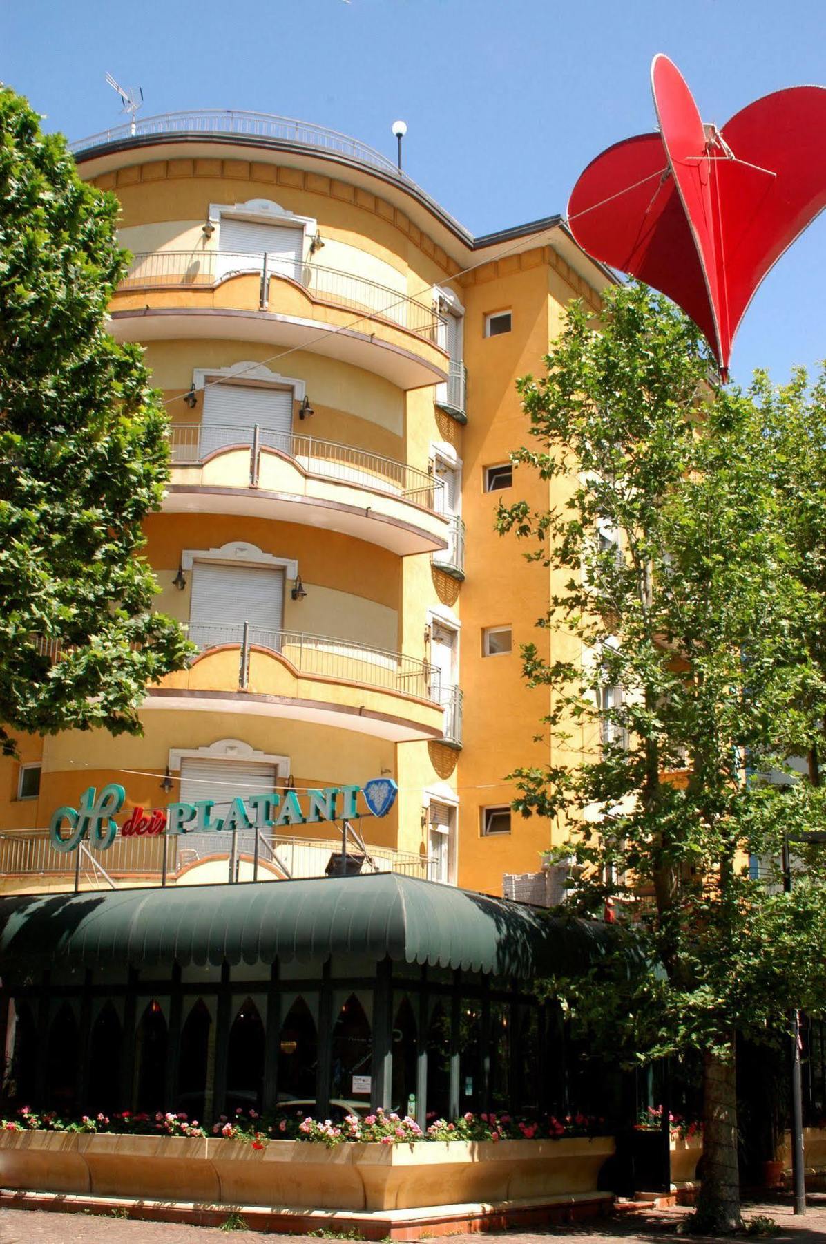 Hotel Dei Platani Rímini Exterior foto